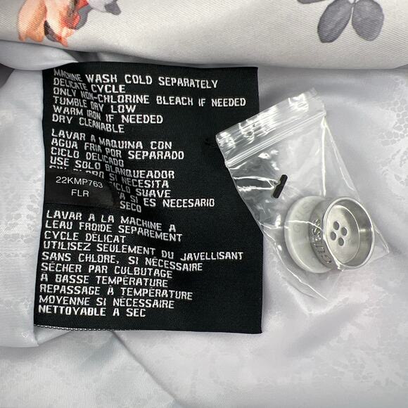 GUESS floral trench jacket NWT New size Small - Picture 8 of 13